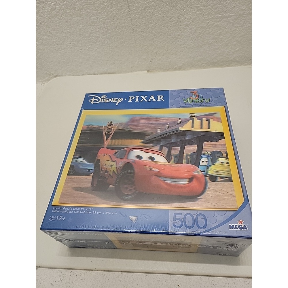 Disney Pixar 3D Visions Flo's Cafe  3D Jigsaw Puzzle 500 Pieces NIB Lightning